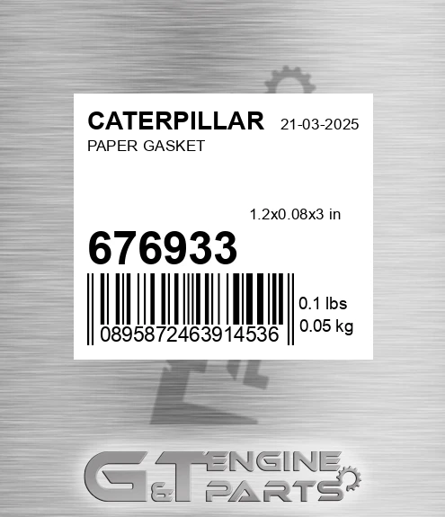 676933 Paper Gasket