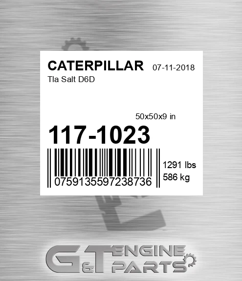 117-1023 Tla Salt D6d for CATERPILLAR