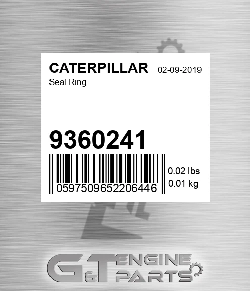 9360241 CATERPILLAR Seal Ring
