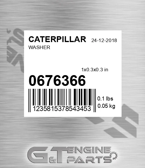 067-6366 Washer for CATERPILLAR