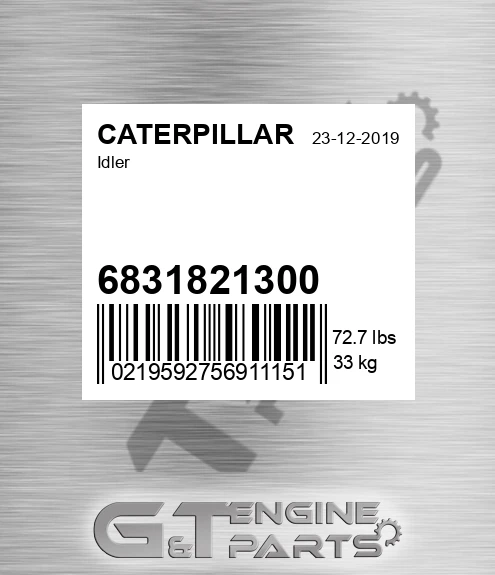 6831821300 Idler for CATERPILLAR