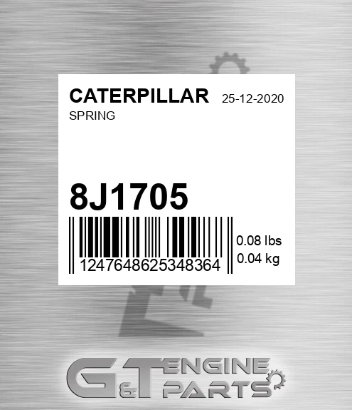 8J1705 Spring for CATERPILLAR