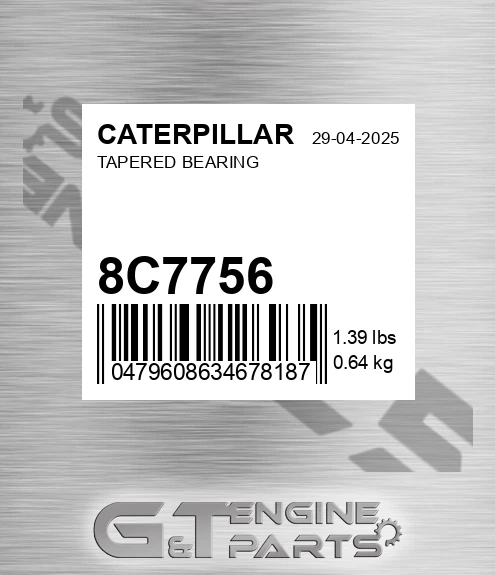 8C-7756 Tapered Bearing for CATERPILLAR