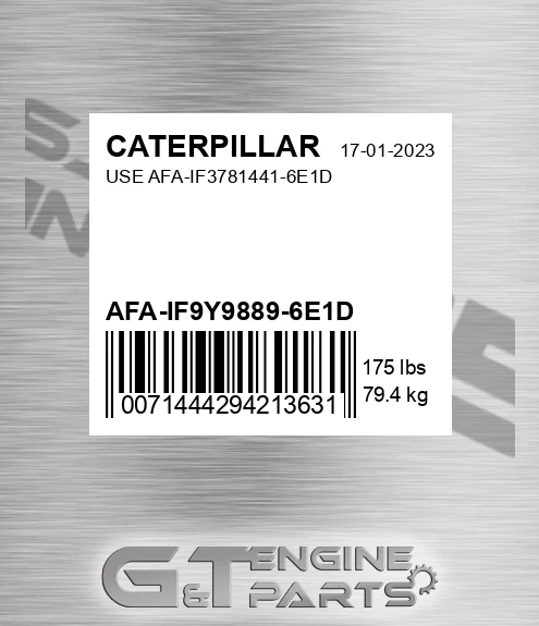 AFA-IF9Y9889-6E1D Use Afa-if3781441-6e1d
