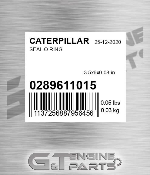 02896-11015 Seal O Ring