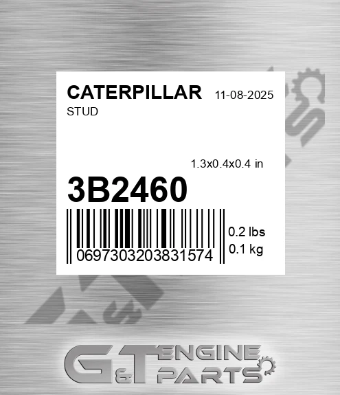 3B-2460 Stud for CATERPILLAR