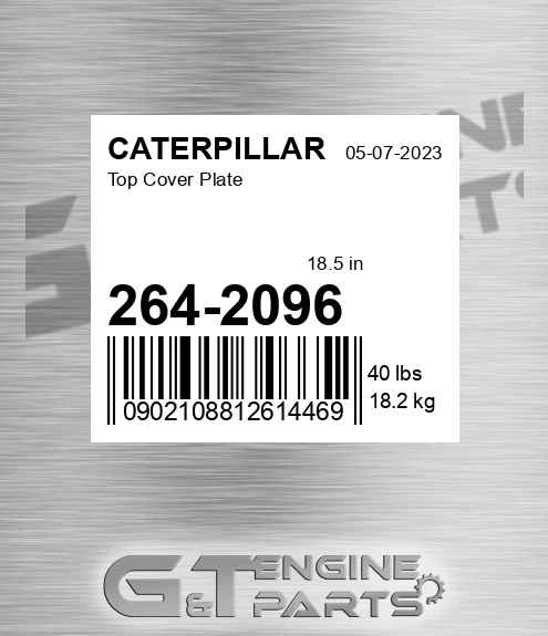 2642096 Top Cover Plate for CATERPILLAR