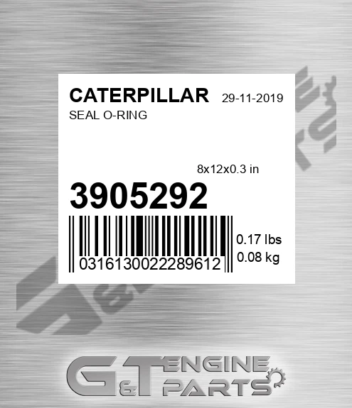 390-5292 Seal O-ring