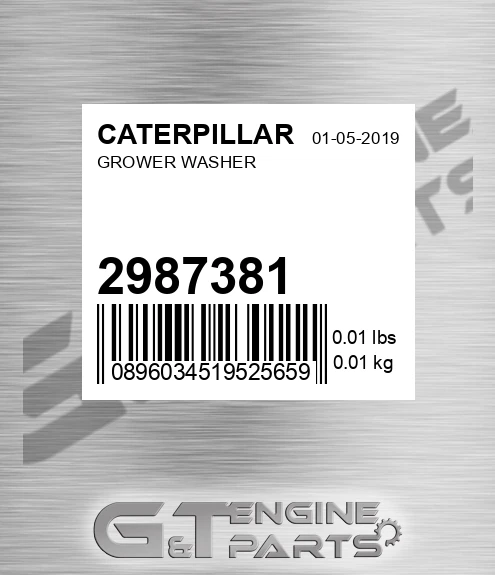 298-7381 Grower Washer for CATERPILLAR