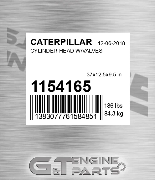 115-4165 CATERPILLAR Cylinder Head W/valves
