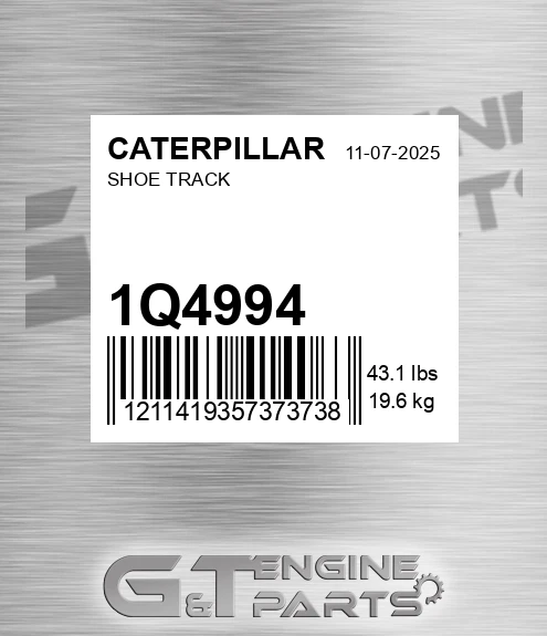 1Q-4994 Shoe Track for CATERPILLAR
