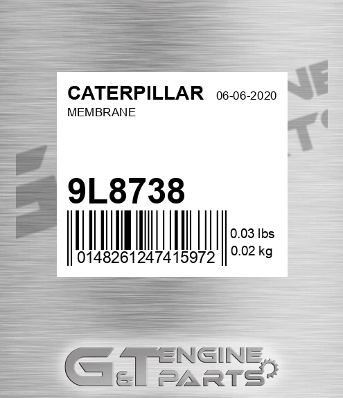 9L-8738 Membrane for CATERPILLAR