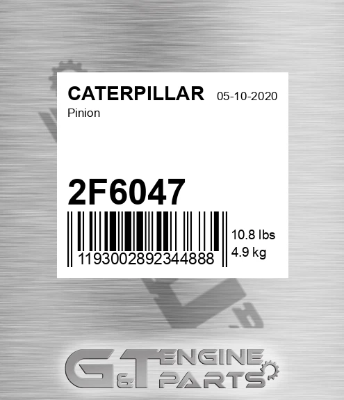 2F6047 Pinion for CATERPILLAR