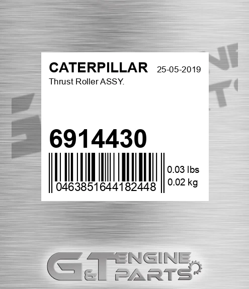 6914430 Thrust Roller Assy.