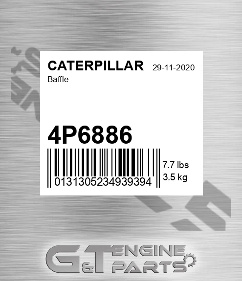 4P6886 Baffle for CATERPILLAR