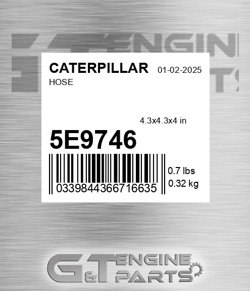 5E9746 Hose for CATERPILLAR