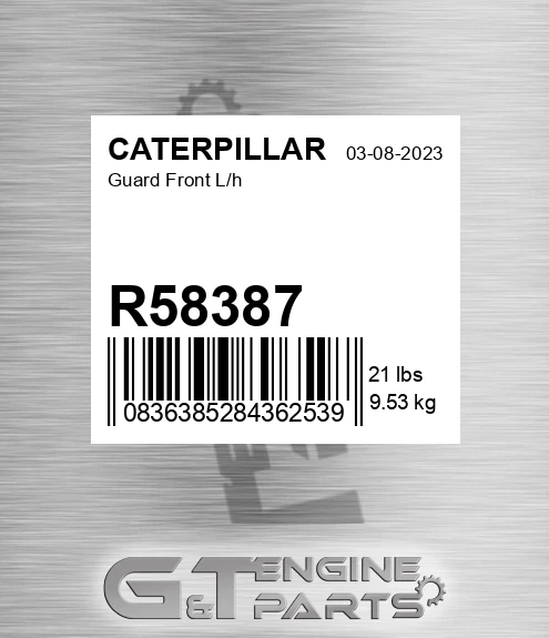 R58387 Guard Front L/h