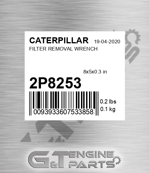 2P-8253 Filter Removal Wrench