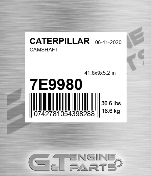 7E-9980 Camshaft