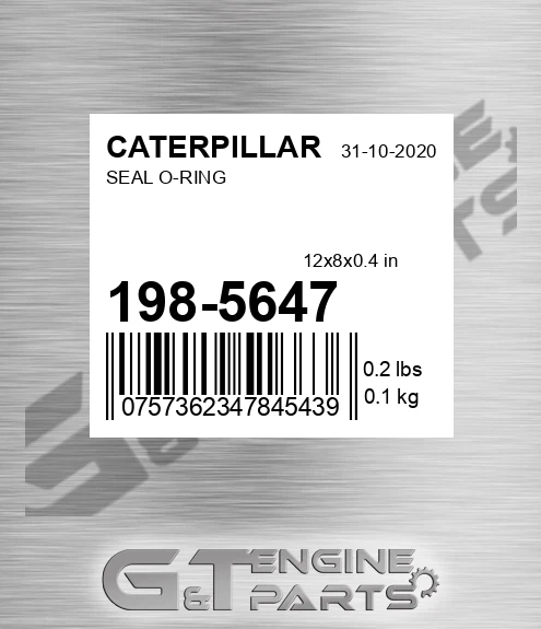 198-5647 Seal O-ring for CATERPILLAR