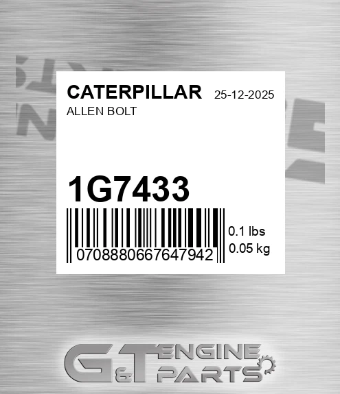 1G-7433 Allen Bolt for CATERPILLAR