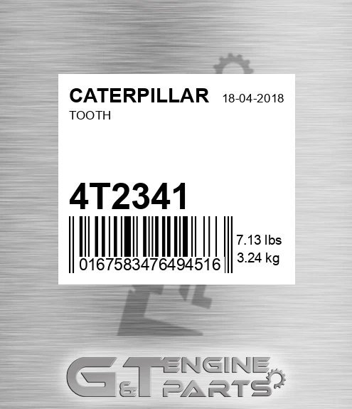 4T-2341 Tooth for CATERPILLAR