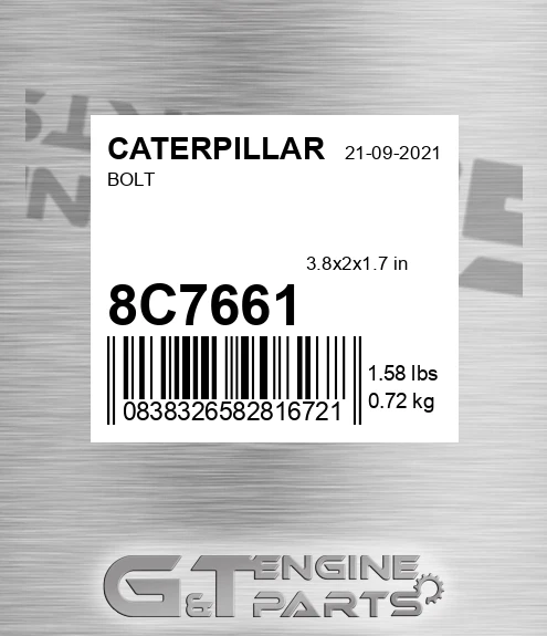 8C-7661 Bolt for CATERPILLAR