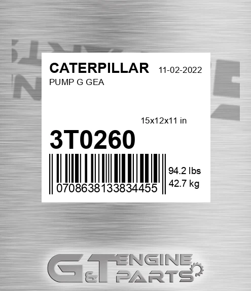 3T0260 Pump G Gea for CATERPILLAR