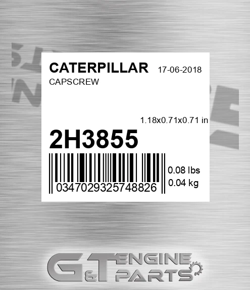 2H3855 Capscrew for CATERPILLAR