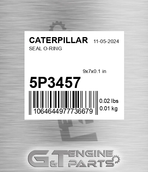 5P-3457 Seal O-ring for CATERPILLAR