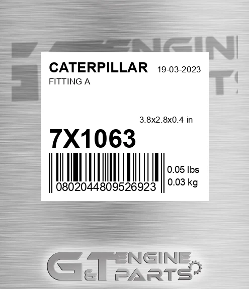 7X1063 Fitting A