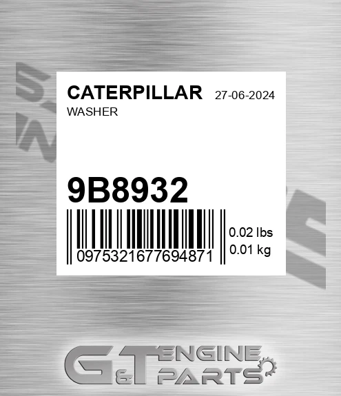 9B8932 Washer
