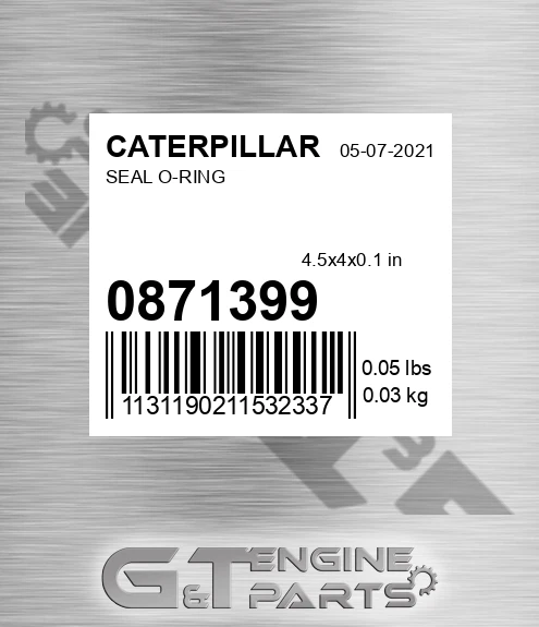 087-1399 Seal O-ring for CATERPILLAR