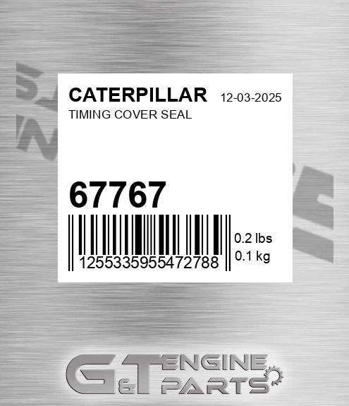 67767 Timing Cover Seal for CATERPILLAR