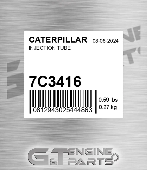 7C-3416 Injection Tube