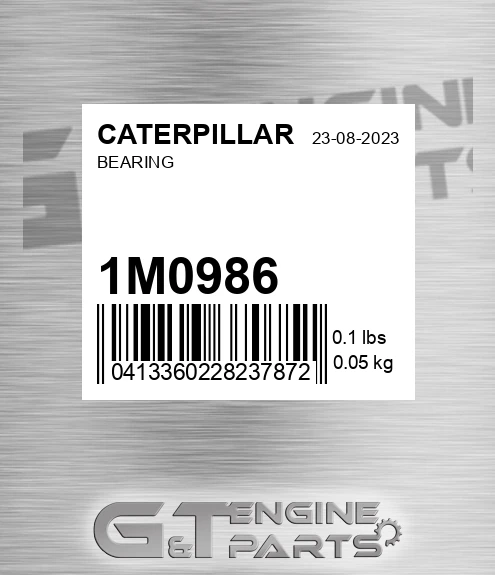 1M0986 Bearing for CATERPILLAR