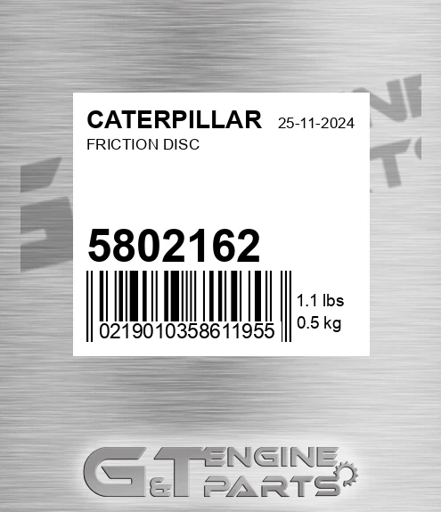 580-2162 Friction Disc for CATERPILLAR