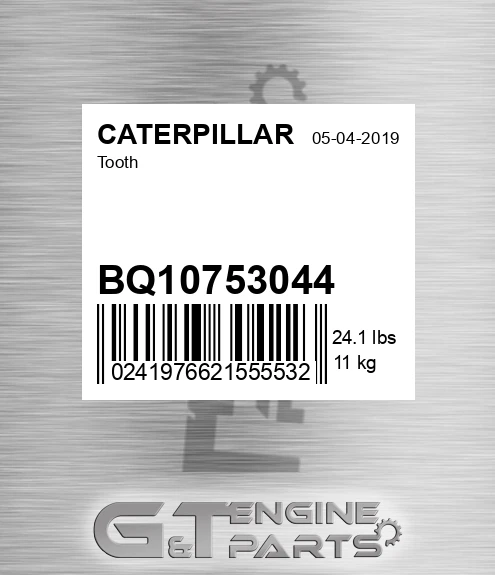 BQ10753044 Tooth for CATERPILLAR