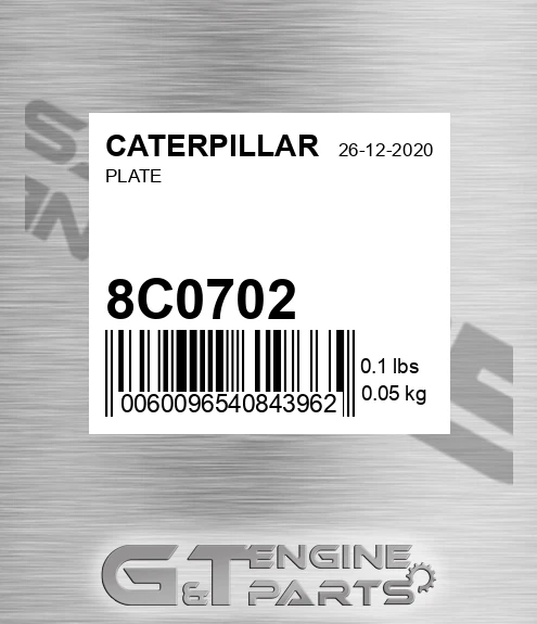 8C-0702 Plate