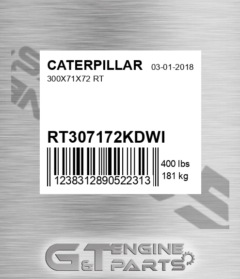 RT307172KDWI 300x71x72 Rt for CATERPILLAR