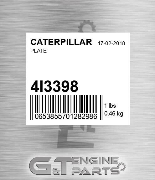 4I3398 Plate