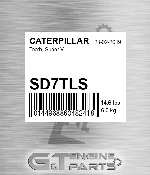 SD7TLS Tooth, Super V for CATERPILLAR