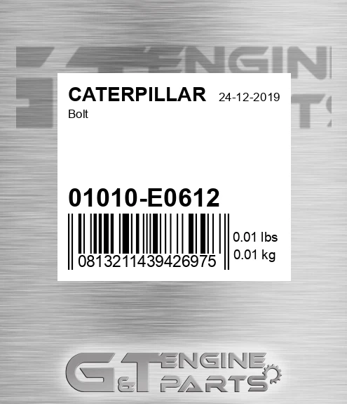 01010-E0612 Bolt