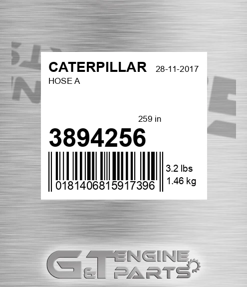 3894256 Hose A for CATERPILLAR