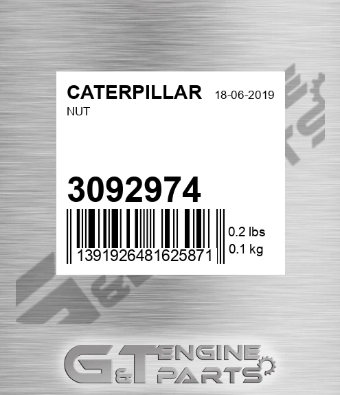 309-2974 Nut for CATERPILLAR