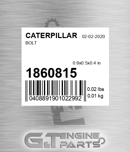186-0815 Bolt for CATERPILLAR