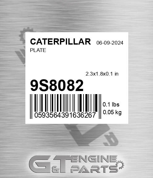 9S8082 Plate