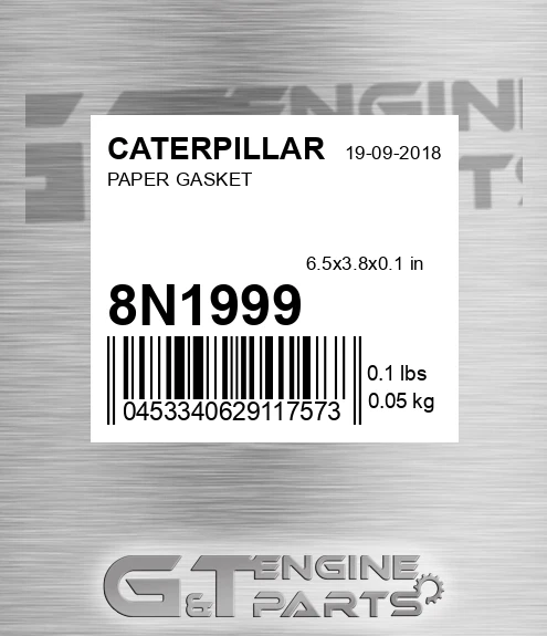 8N-1999 Paper Gasket for CATERPILLAR