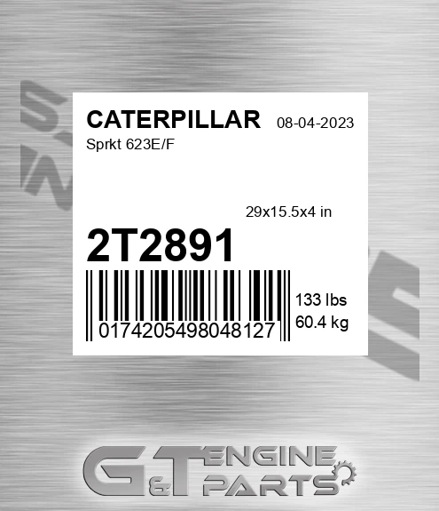 2T2891 Sprkt 623e/f for CATERPILLAR