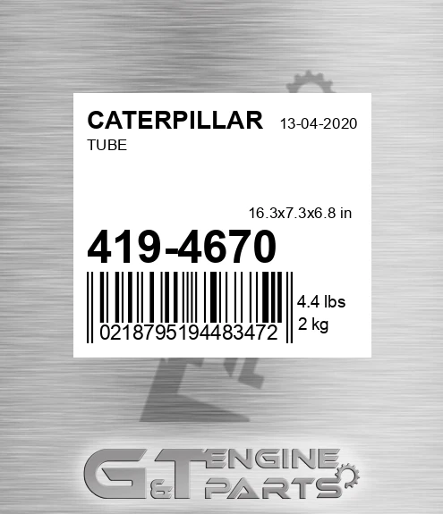 419-4670 Tube for CATERPILLAR